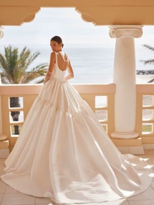 Alternative view of SoDigne Princess Taffeta Bride Dresses For Women Square Neck Wedding Party Dress Backless Bridal Gown robes de mariée Customized