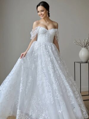 SoDigne A-line Elegant Wedding Dresses Full Sleeves V-Neck Lace Bridal Dress 2025 Long Wedding Gown Robe De Mairee ﻿Customized