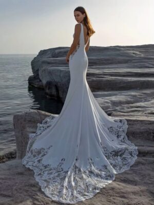 SoDigne Mermaid Wedding Dresses Scoop Neck Sleeveless Appliques Bridal Gowns Beach Wedding Dress vestido de noiva Customized 5 S0f587603f1f74da1878506cdea88ec9fW Cropped