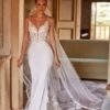 SoDigne Mermaid Lace Appliques Wedding Dresses V-neck Sleeveless Satin Bridal Dress Long Wedding Gown Robe De Mairee Customized 6 S18a9a6b37ba14f7fb4920fac4414fdd2M Cropped