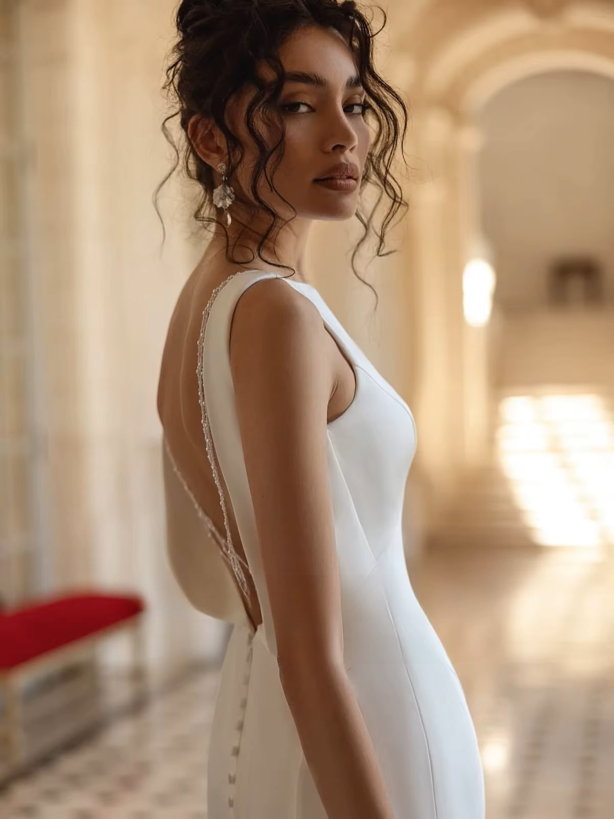 SoDigne Mermaid Satin Beach Wedding Dresses Sleeveless Backless Bridal Dress Long Wedding Gown Robe De Mairee Customized 3 SoDigne Mermaid Satin Beach Wedding Dresses Sleeveless Backless Bridal Dress Long Wedding Gown Robe De Mairee Customized - Bild 3