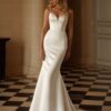 SoDigne Mermaid Satin Wedding Dresses Sweetheart  Sleeveless with Shawl Bridal Dress Wedding Gown Robe De Mairee ﻿Customized
