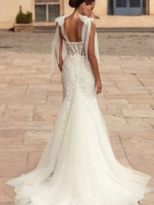 Alternative view of SoDigne Mermaid Tulle Wedding Dresses Sweetheart Sleeveless Elegant Bride Dress Women Bridal Gowns vestidos de novia Customized