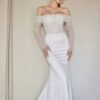 SoDigne Mermaid Glitter Wedding Dresses Off Shoulder Long Sleeves Sequined Bridal Dress Wedding Gown Robe De Mairee Customized 5 S98ac36c003b64a599ba7e58bbd1b982af Cropped