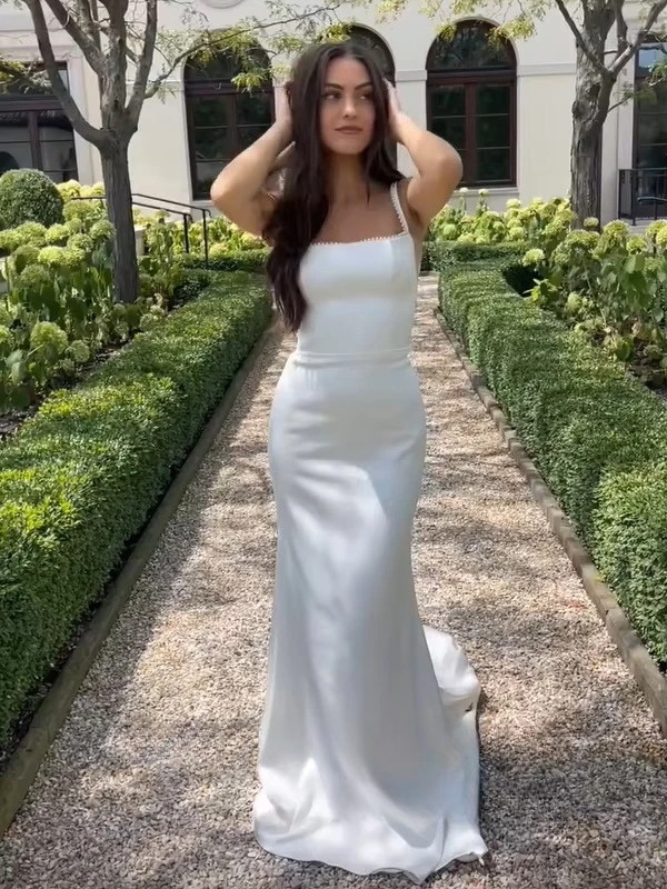 SoDigne Mermaid Satin Wedding Dress Square Collar Sleeveless Pearls Bride Dresses 2025 Bridal Gowns vestidos de novia Customized 1 SoDigne Mermaid Satin Wedding Dress Square Collar Sleeveless Pearls Bride Dresses 2025 Bridal Gowns vestidos de novia Customized
