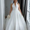 SoDigne A-line Satin Simple Wedding Dresses Sleeveless Halter Bridal Dress Long Wedding Gown Robe De Mairee Customized 9 Sd29d383a6e7f4013b51ad821c529f193N Cropped
