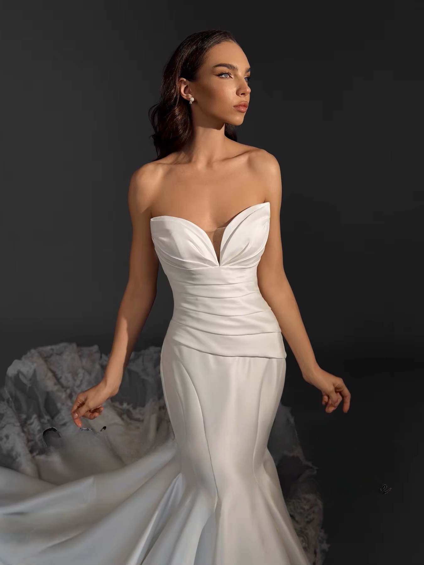 SoDigne Mermaid Satin Appliques Wedding Dresses Sweetheart Sleeveless Bridal Dress Long Wedding Gown Robe De Mairee Customized 3 SoDigne Mermaid Satin Appliques Wedding Dresses Sweetheart Sleeveless Bridal Dress Long Wedding Gown Robe De Mairee Customized - Bild 3