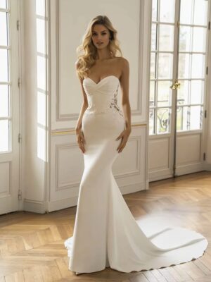 SoDigne Mermaid Wedding Dresses Sweetheart Sleeveless Appliques Bridal Dress Beach Customized Wedding Gown Robe De Mairee