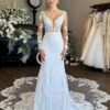 SoDigne Mermaid Boho Wedding Dresses V-neck Full Sleeves Tulle Appliques Bridal Dress Wedding Gown Robe De Mairee ﻿Customized