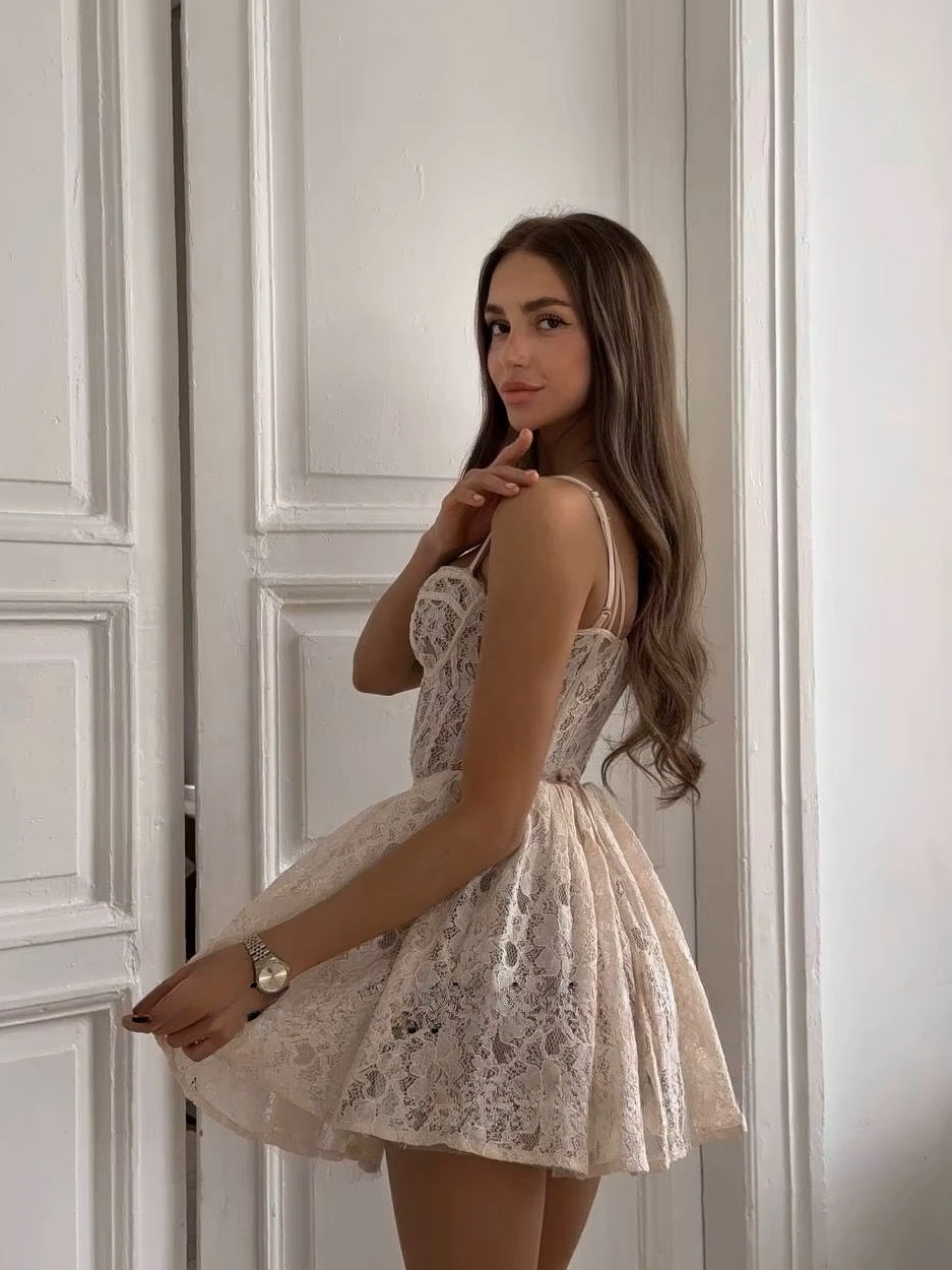 SoDigne A-line Lace Mini Wedding Dress Sweetheart Sleeveless Bride Dresses Beach Bridal Gowns vestidos de novia Customized 2 SoDigne A-line Lace Mini Wedding Dress Sweetheart Sleeveless Bride Dresses Beach Bridal Gowns vestidos de novia Customized - Bild 2